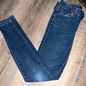 Aero jeggings 00 short one year in leg shown in pic and logo fading